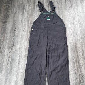 Liberty Men's Duck Bib Overalls, Graphite, 38x32